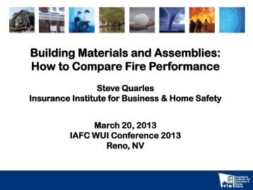 How to Compare Fire Performance of Building Materials and ...