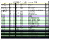 Summer 2012 Exam Timetable 2 - Islington Arts and Media School