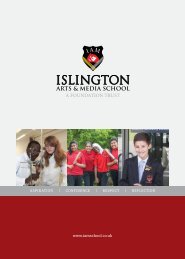 PDF version of our prospectus - Islington Arts and Media School