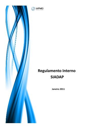 REGULAMENTO DO SIADAP - IAPMEI