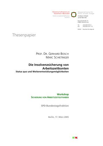 Paper - Institut Arbeit und Qualifikation