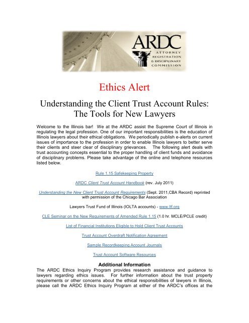 Understanding The Client Trust Account Rules Attorney - 