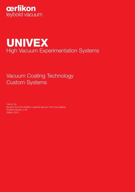 UNIVEX - Vacuum Products Canada Inc.