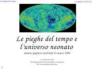 Le pieghe del tempo e l'Universo neonato - IASF Palermo - Inaf