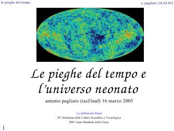 Le pieghe del tempo e l'Universo neonato - IASF Palermo - Inaf