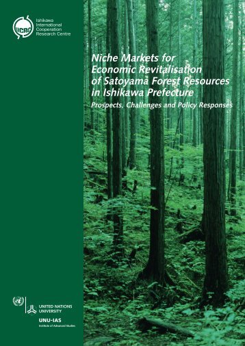 Niche Markets for Economic Revitalisation of Satoyama Forest ...