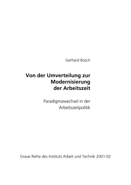 rbeitszeit - Institut Arbeit und Qualifikation