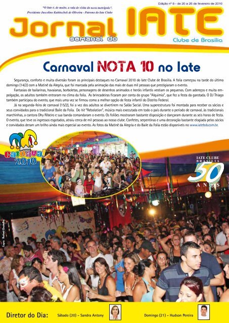 Carnaval nota 10 no Iate - Iate Clube de BrasÃ­lia