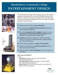 ENTERTAINMENT DESIGN - Iowa Valley Community College District