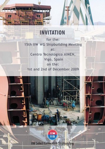 15th IIW WG Shipbuilding Vigo 2009.psd