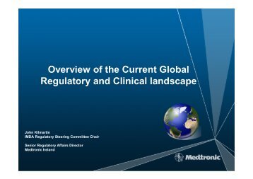 Overview of the Current Global Regulatory and Clinical landscape