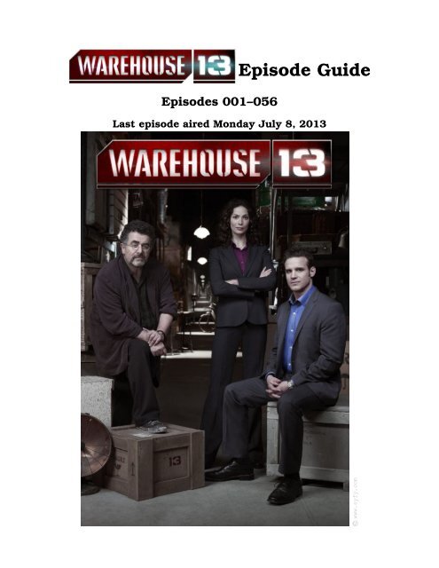 Warehouse 13 Episode Guide - inaf iasf bologna