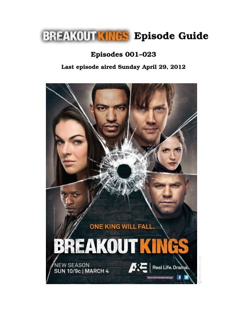 the breakout kings episode guide One for the money | breakout kings wiki | fandom powered by wikia.