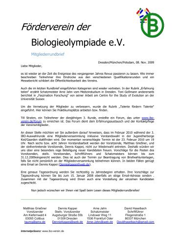 FÃ¶rderverein der Biologieolympiade