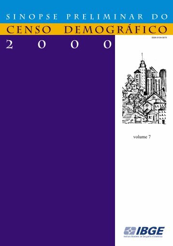 Sinopse preliminar do Censo DemogrÃ¡fico 2000 - IBGE