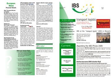 transport logistic - (IBS) eV