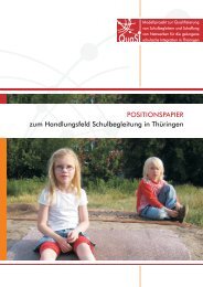 POSITIONSPAPIER zum Handlungsfeld ... - Die IBS GmbH