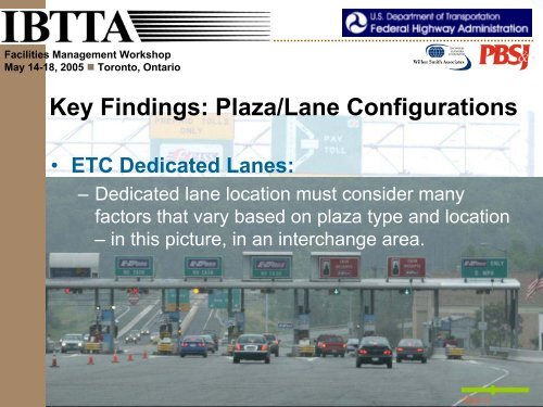 Traffic Control Strategies at Toll Plazas - International Bridge, Tunnel ...