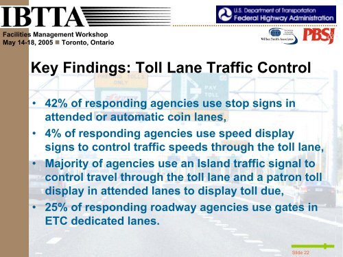 Traffic Control Strategies at Toll Plazas - International Bridge, Tunnel ...