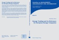 Energy Trading and its Relevance for European Energy Companies