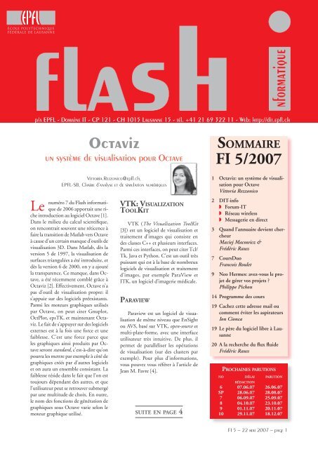 version PDF - Flash informatique - EPFL