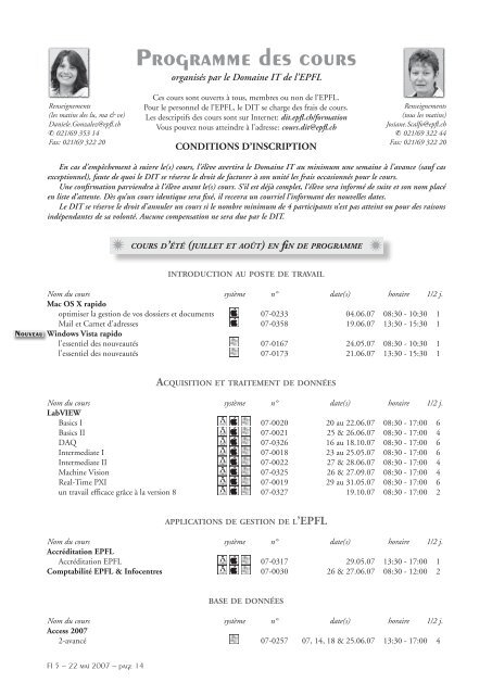 version PDF - Flash informatique - EPFL