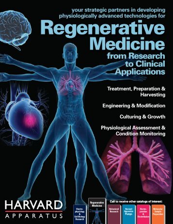 Regenerative Medicine Brochure - Harvard Apparatus
