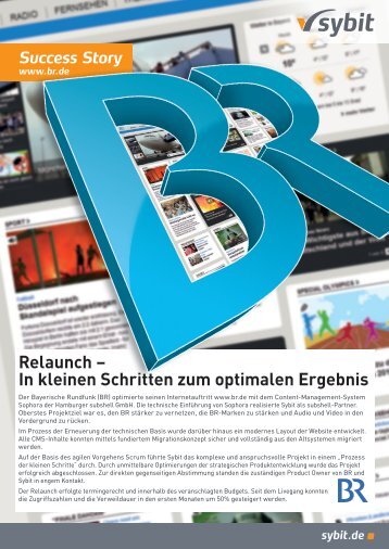 Relaunch â In kleinen Schritten zum optimalen Ergebnis - iBusiness