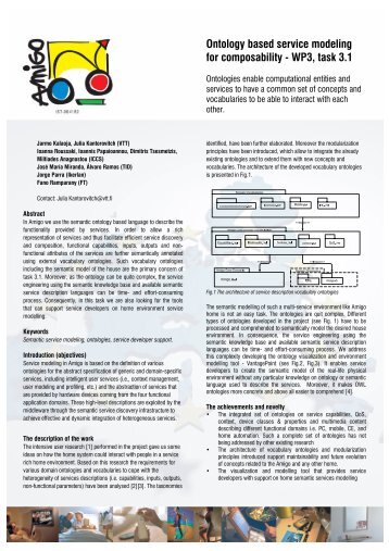 Ontology based service modeling for composability ... - CiteSeerX