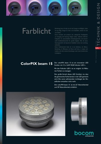 ColorPIX beam 15 - bocom Lichttechnik â¢ Energiespar-Technologien ...