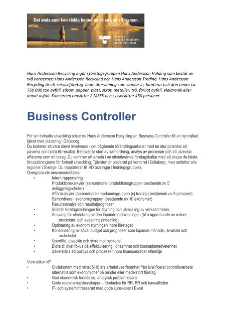 Ingar Personligt Brev I Cv