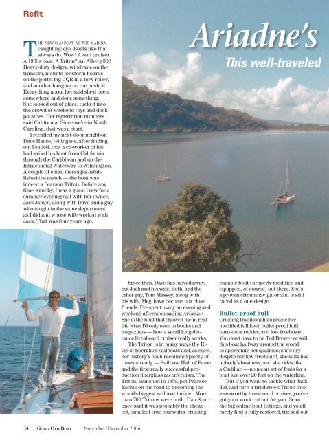 The sailing magazine for the rest of us! - Good Old Boat Magazine