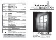 Sackmann- Postille Nr. 6 - halloLimmer.de