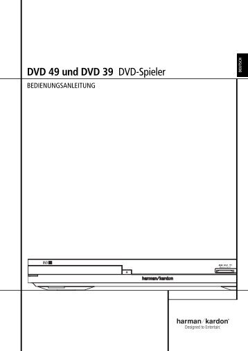 DVD 49 und DVD 39 DVD-Spieler - Harman Kardon