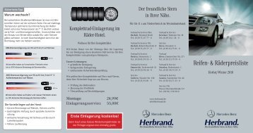 Reifen- & RÃ¤derpreisliste - Mercedes-Benz Herbrand GmbH