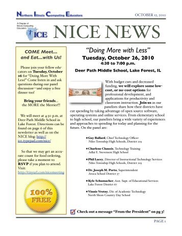 NICE NEWS - Illinois Computing Educators