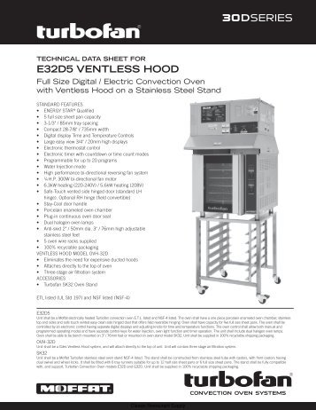 E32D5 VENTLESS HOOD - Restaurant Supply