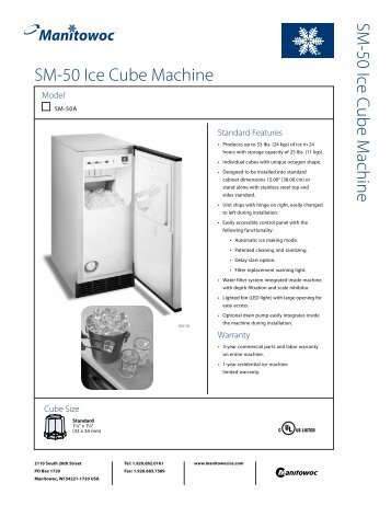 SM-50 Ice Cube Machine SM - Ice Machines