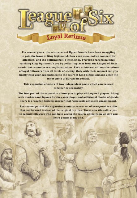 League of Six - Loyal Retinue - Czech Games Edition