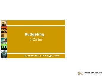 Budgeting Workshop by BIBD - iCentre