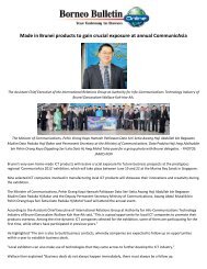 Made in Brunei products to gain crucial exposure at annual ... - iCentre