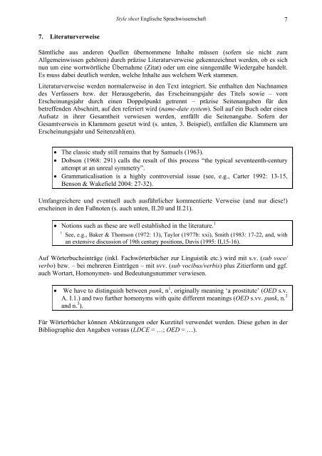 Style sheet - Institut fÃ¼r Anglistik/Amerikanistik - UniversitÃ¤t Rostock