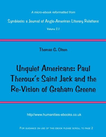 Paul Theroux's Saint Jack and the Re-Vision of Graham Greene