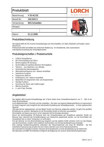 Datenblatt V50 AC/DC herunterladen