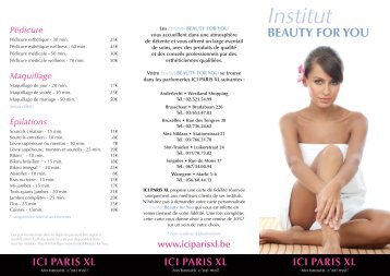 ICI00024 Flyer Institut Beauty For You_Fr.indd - Paris XL