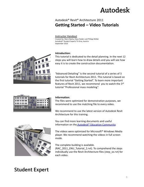 Getting Started – Video Tutorials - Autodesk Education Community