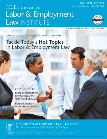 In Labor & Employment Law - Institute of Continuing Legal Education