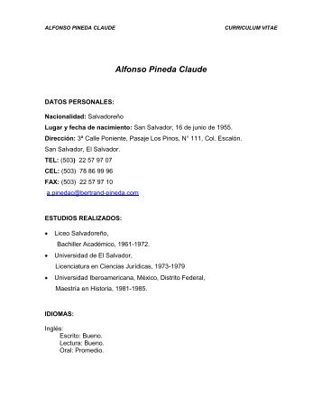 ALFONSO PINEDA CLAUDE