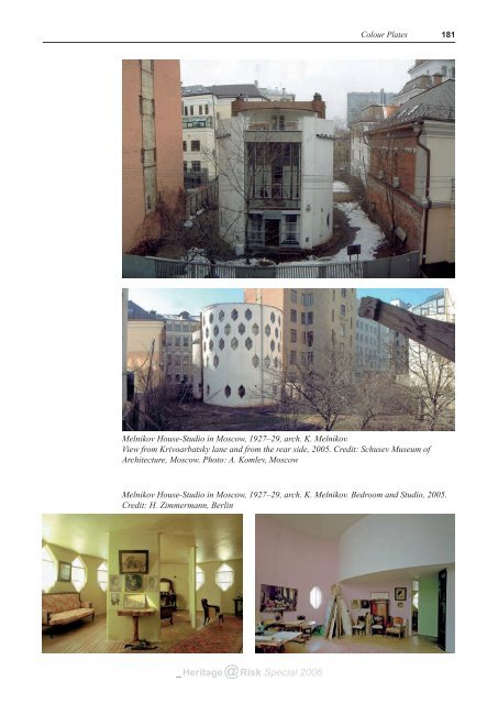 The Soviet Heritage and European Modernism - Heritage ... - Icomos