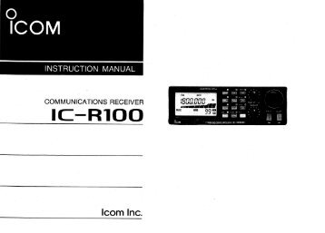 IC-R100 - ICOM Canada